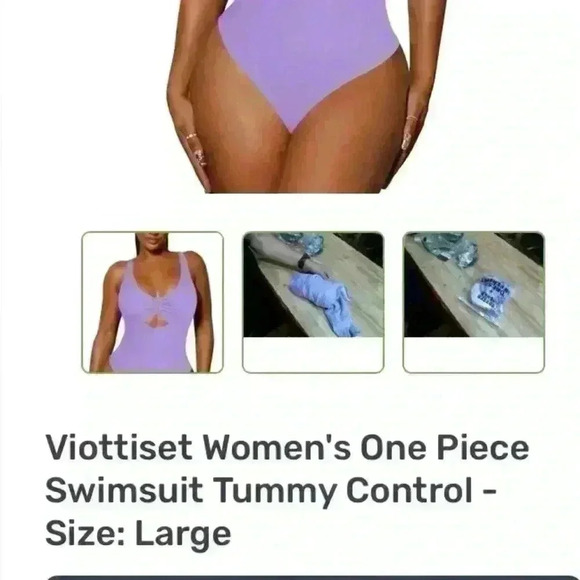 Viottiset Women's One PieceSwimsuit Cut Out - Large - Picture 8 of 8